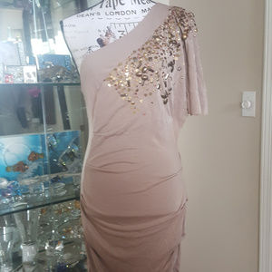 Bebe dress off the sholder Embellished